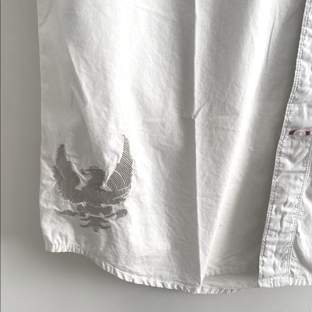 Guess Men's Cotton White Button Down Shirt - Picture 3 of 16